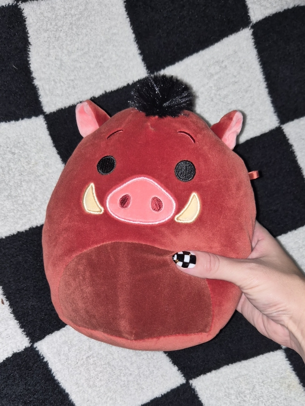 Lion King Pumba Squishmallow Red Plush Boar Kids Soft Toy - Cute Forest Animal